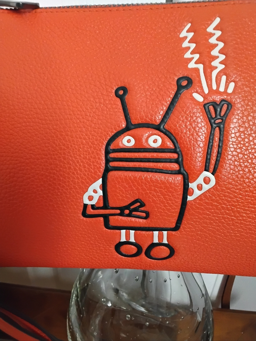 COACH X KEITH HARING ROBOT CROSSBODY BAG + WALLET Purse - Picture 2 of 14